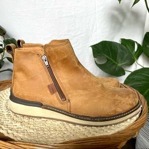 KEEN || Bailey Ankle Zip Boots Cognac Leather